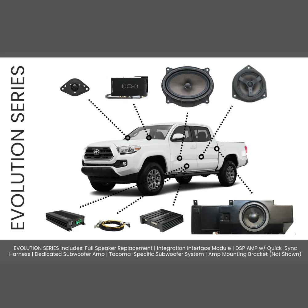 2016-2023 Toyota Tacoma | Evolution Series | DBL cab with JBL Sound System