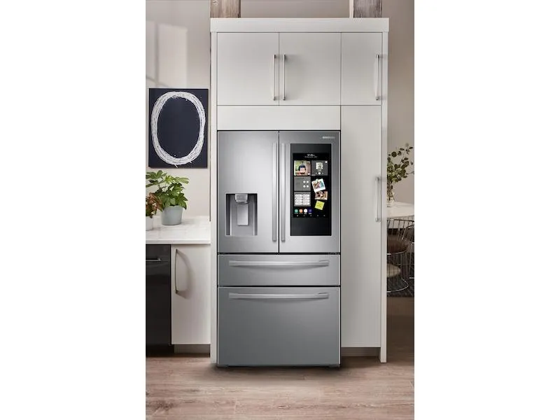 22 cu. ft. 4-Door French Door, Counter Depth Refrigerator with 21.5" Touch Screen Family Hub™ in Stainless Steel