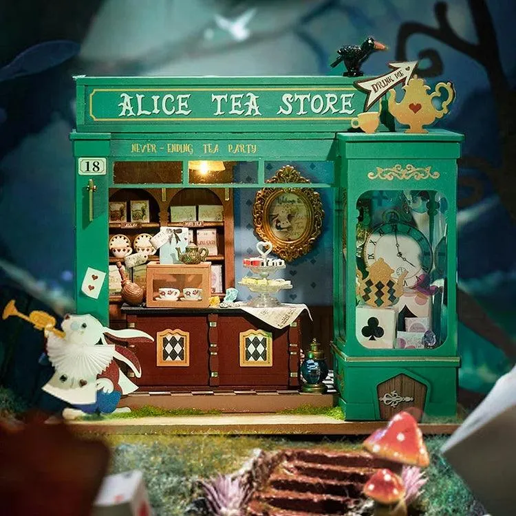 Alice's Tea Store DIY Miniature House Kit