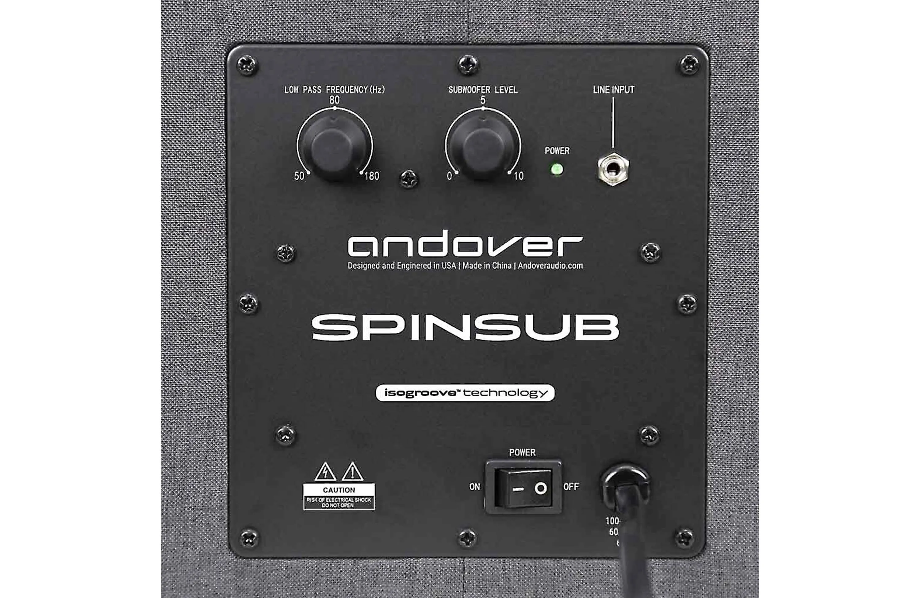 Andover Audio SpinSub Powered Subwoofer for SpinBase Turntable Speaker System