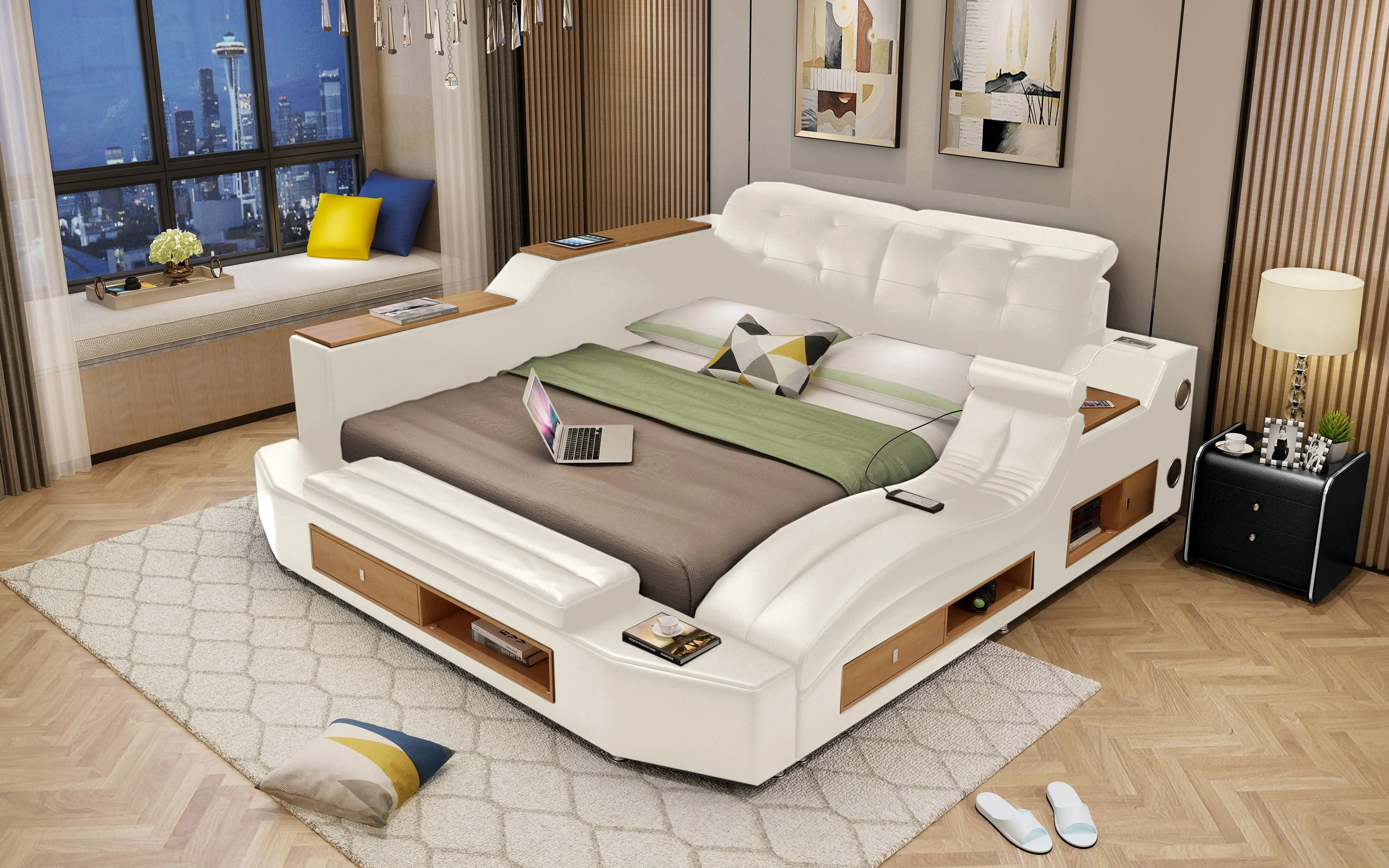 Apollo Ultra-Modern Smart Bed with Multifunctional Features