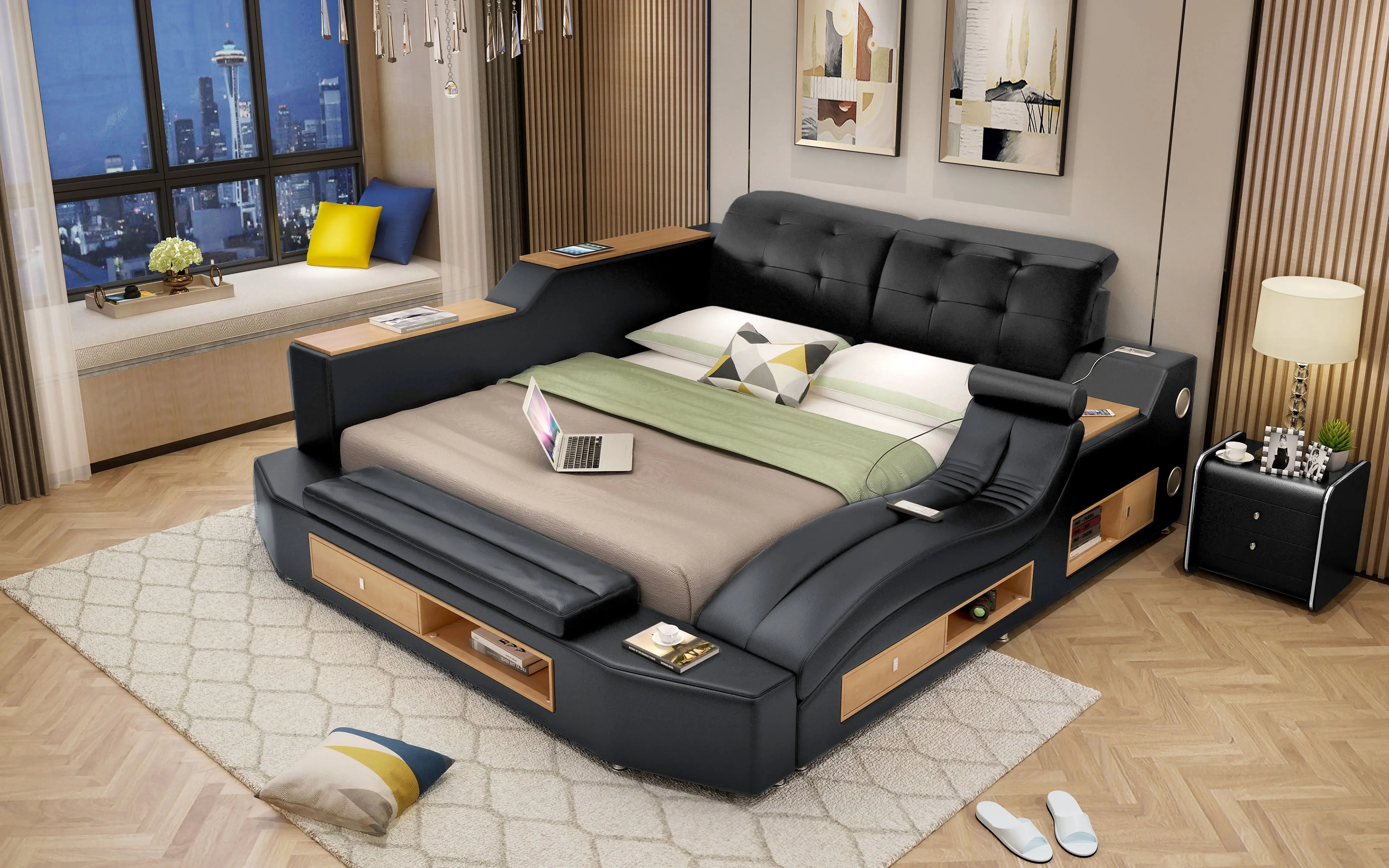 Apollo Ultra-Modern Smart Bed with Multifunctional Features