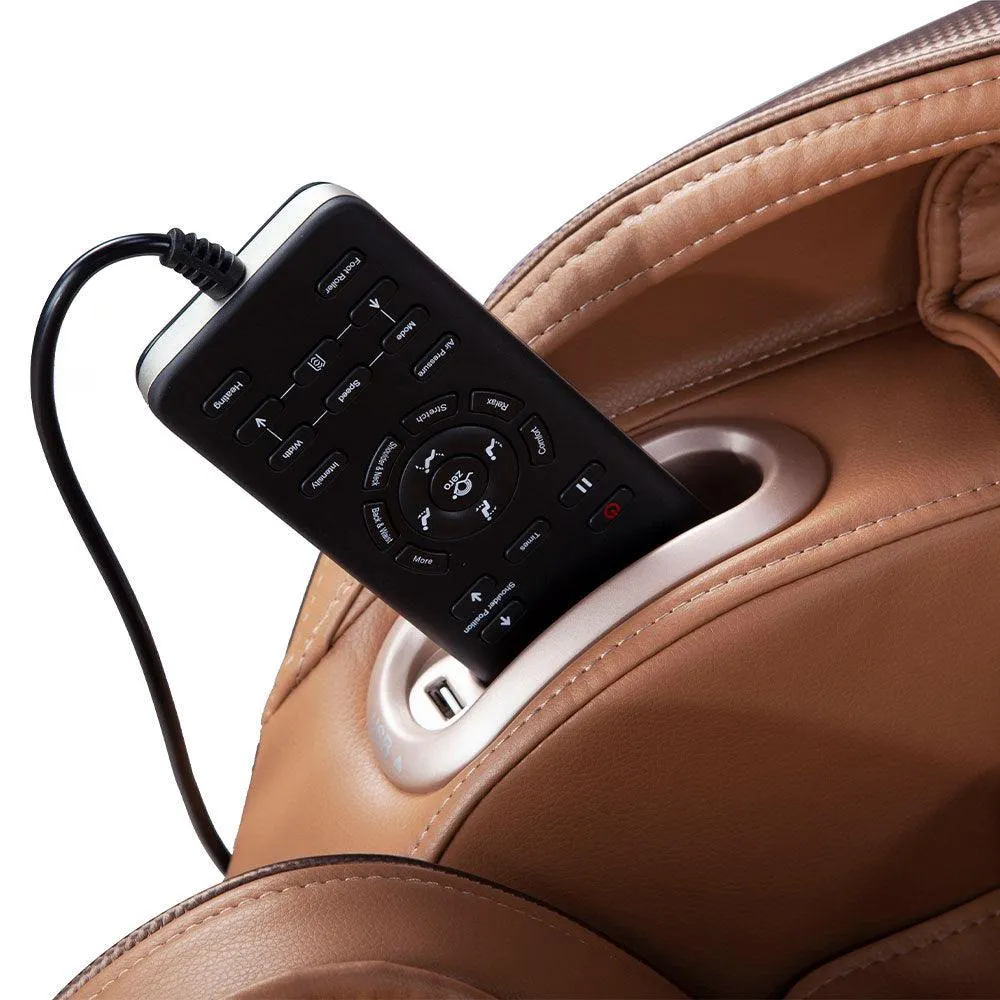 ARES uInfinity Massage Chair with Voice Control Feature (Brown / Gold)