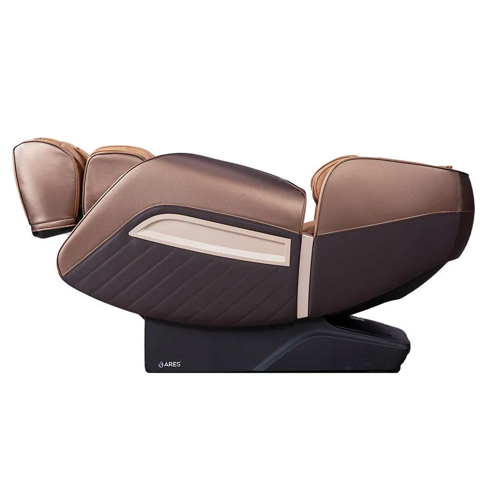 ARES uInfinity Massage Chair with Voice Control Feature (Brown / Gold)