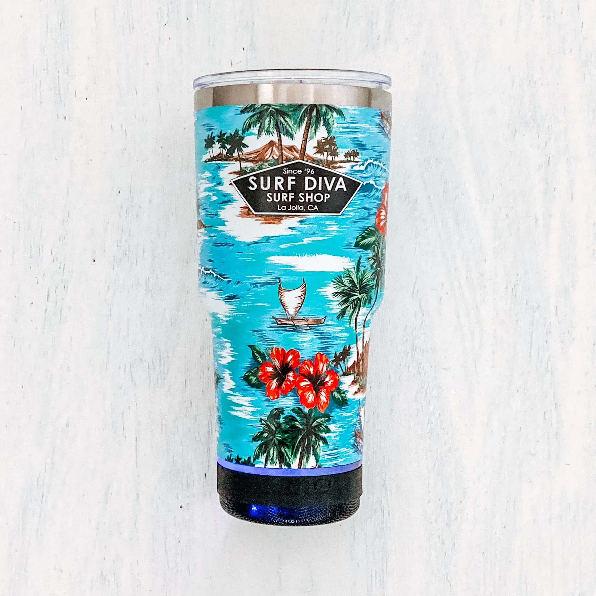 AUDIO MOBE DRINKWARE with SURF DIVA SURF SHOP Tumbler/Big Mug 24oz (kandui)