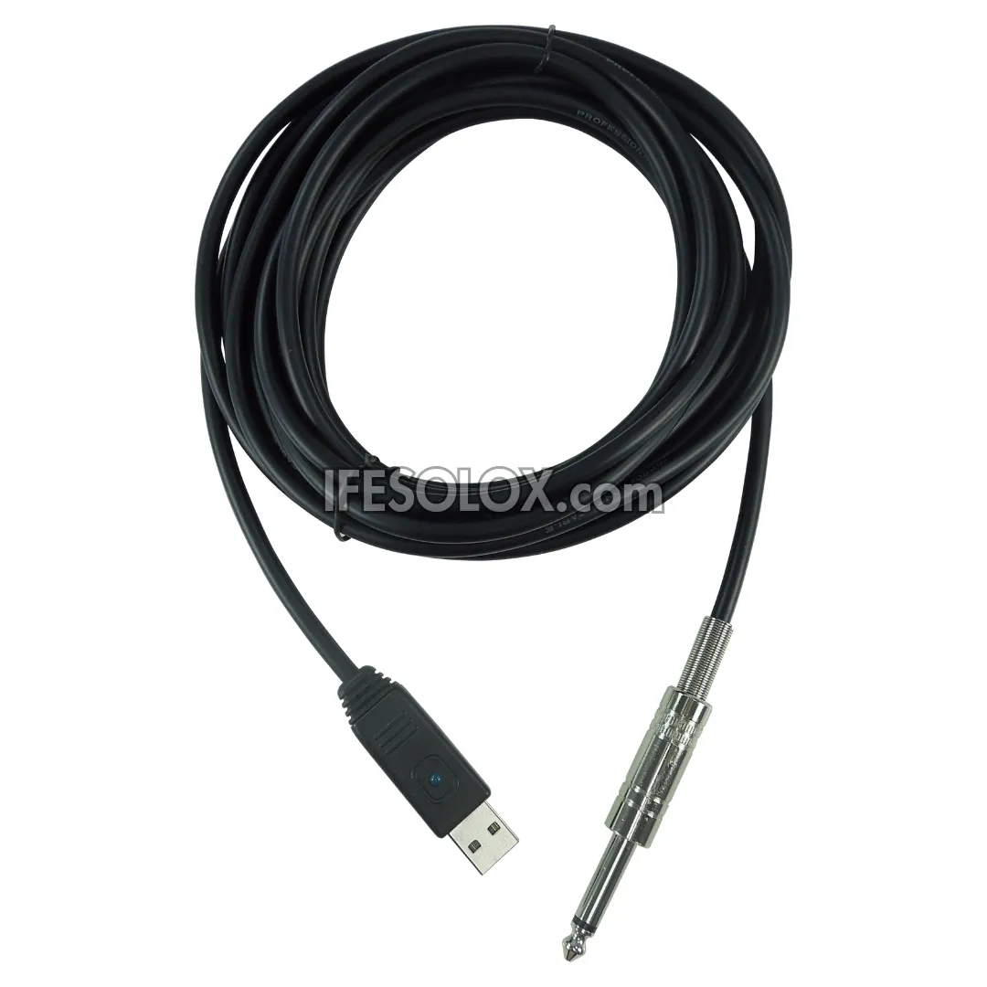 Behringer Guitar to USB 5 meters Audio Interface Cable - Brand New