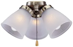 Boston Harbor Ceiling Fan Light Kit, Frosted Glass, Antique Brass, Antique Brass :EA: QUANTITY: 1