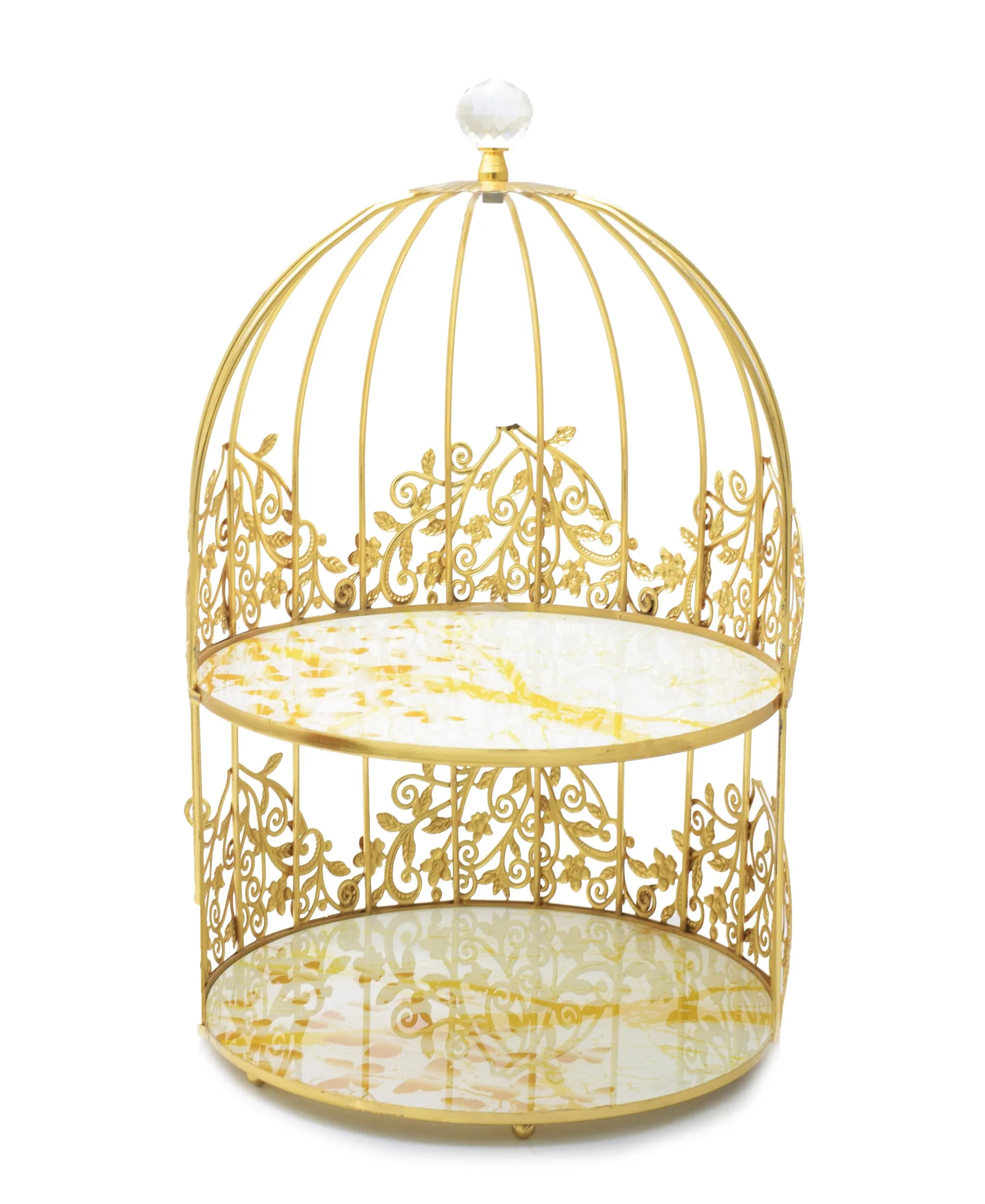 Bursa Collection 2 Tier Serving Stand - Gold