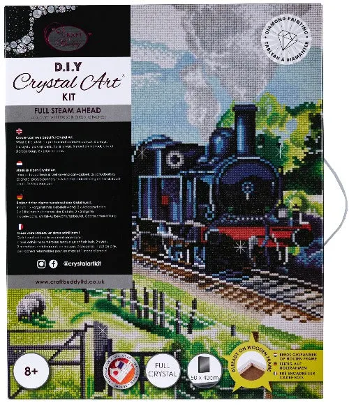 CAK-QVC-4050L-01: Steaming Ahead, 40X50CM Crystal Art kit