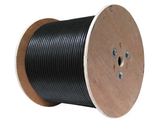 Coaxial Cable-MIG-240 Low Loss RF Cable, Solid BC Conductor, 95% TC Braiding, AL Foil Shield, 250ft, 500ft and 1000ft - Black