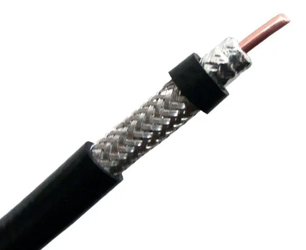 Coaxial Cable-MIG-240 Low Loss RF Cable, Solid BC Conductor, 95% TC Braiding, AL Foil Shield, 250ft, 500ft and 1000ft - Black