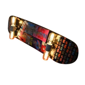 Custom Skateboard Lamp DIY Plans - Make A Skateboard Light - Home Lighting Décor