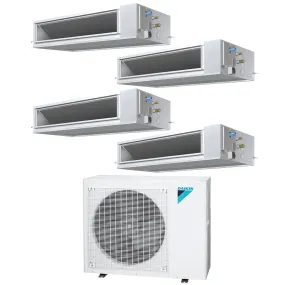 Daikin 4-Zone Concealed Ducted Hyper Heat Mini-Split 36000 BTU Heat Pump Air Conditioner 9k   12k   12k   15k - 15.9 SEER2