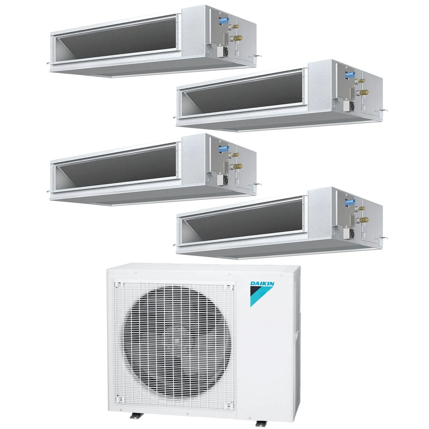 Daikin 4-Zone Concealed Ducted Mini-Split 48000 BTU Heat Pump Air Conditioner 9k   12k   18k   18k - 14.5 SEER2