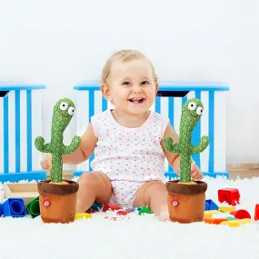 Dancing Cactus Repeat Talking Toy Song Speaker Wriggle Dancing Sing Toy Talk Plushie Stuffed Toys For Baby Adult Toys