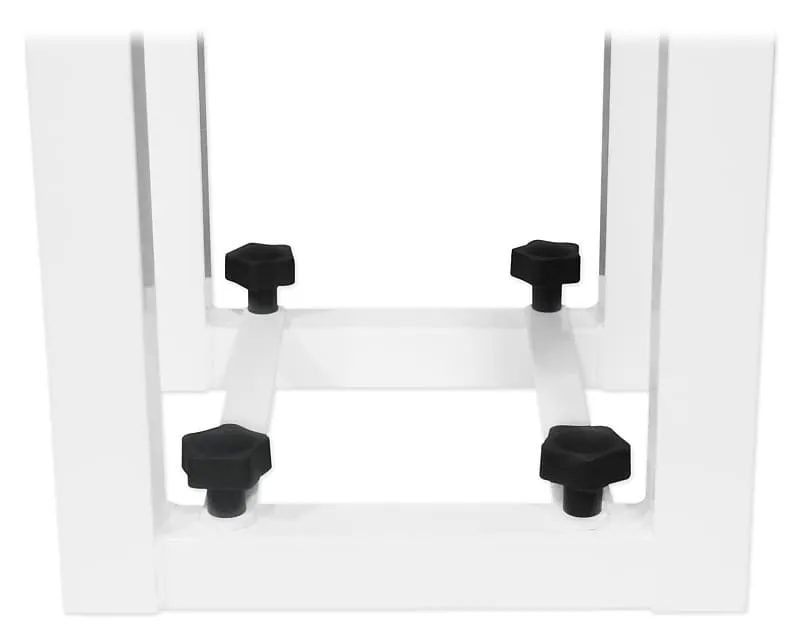 DJ Package with Front   (2) Totem Lights/Speaker Stands   (2) TV Stands   Rockville DJ Table RFAAW RTBL4 (2) RTP32W DJ PACKAGE-2