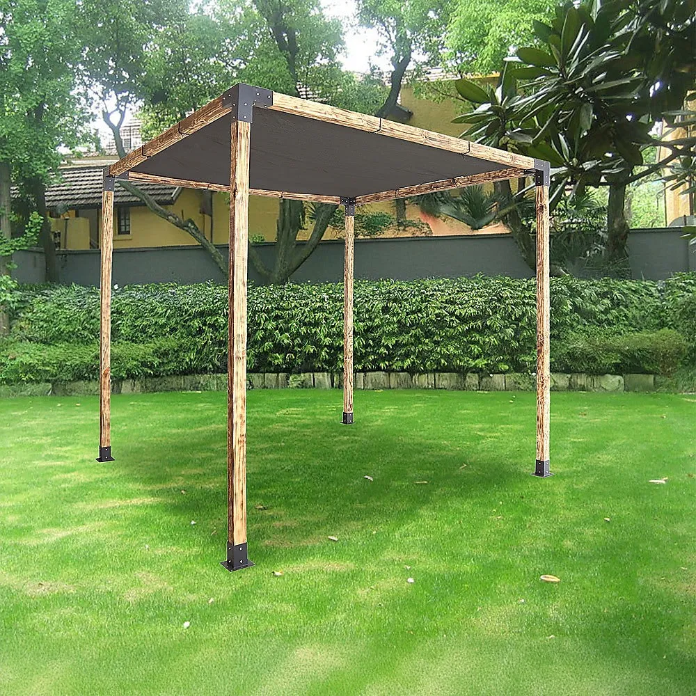 Durable Steel Pergola Brackets with Sunshade Screen Kit