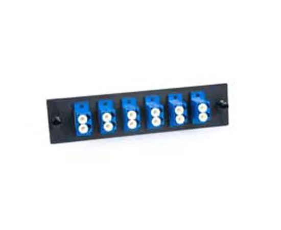 Fiber Adapter Panel, Multimode/Single Mode, 12 Port LC, Duplex