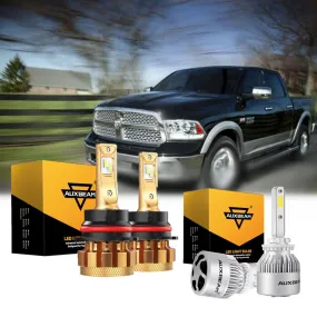 For 2002 Dodge Ram 3500 F-16 Plus Series Built-in Canbus Automotive Grade 14000LM LED Light Bulbs High Low Beam Bundle