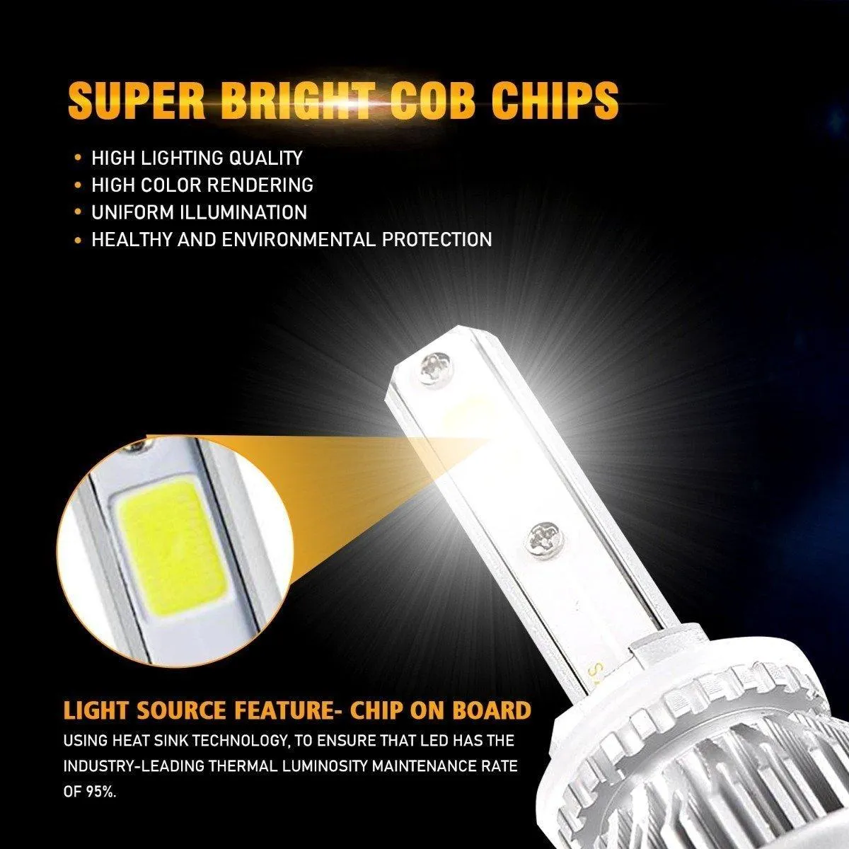 For 2004 2005 HONDA CIVIC 9005 9006 High Low Beam Combo LED Light Bulbs S2-Series COB 360° Beam 16000LM