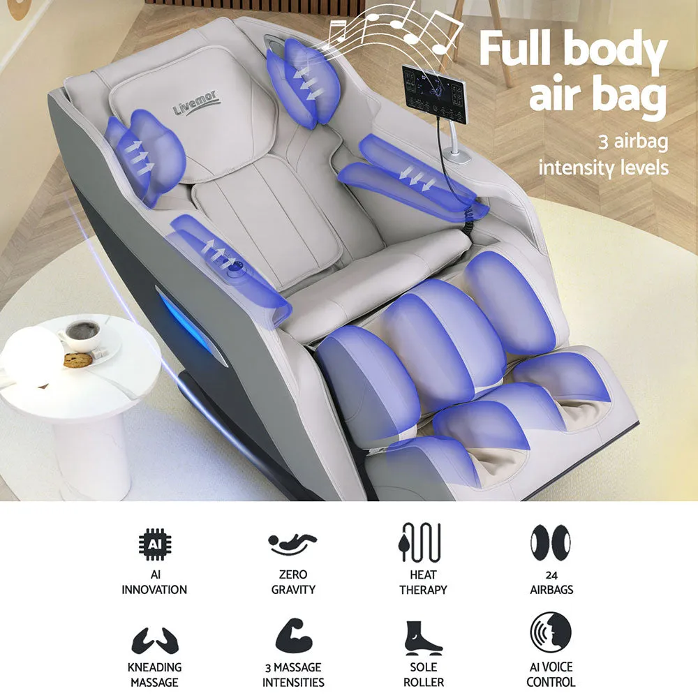 Full Body Electric Massage Chair Recliner w/ Bluetooth - Livemor