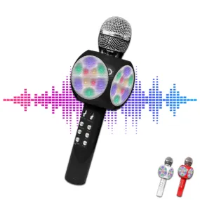 Gabba Goods LED Karaoke Microphone Speaker with Echo Effect