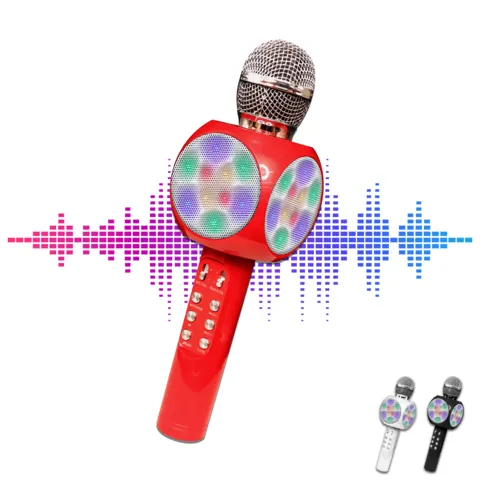 Gabba Goods LED Karaoke Microphone Speaker with Echo Effect