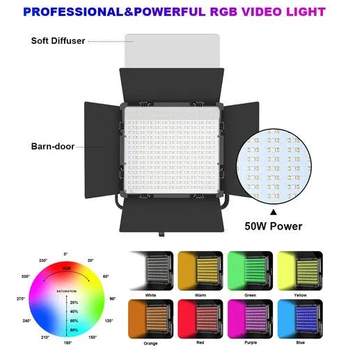 GVM 50RS RGB LED Light Panel