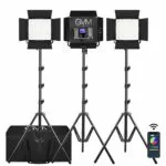 GVM 50RS RGB Led Studio Video Light 3 Video Light Kit