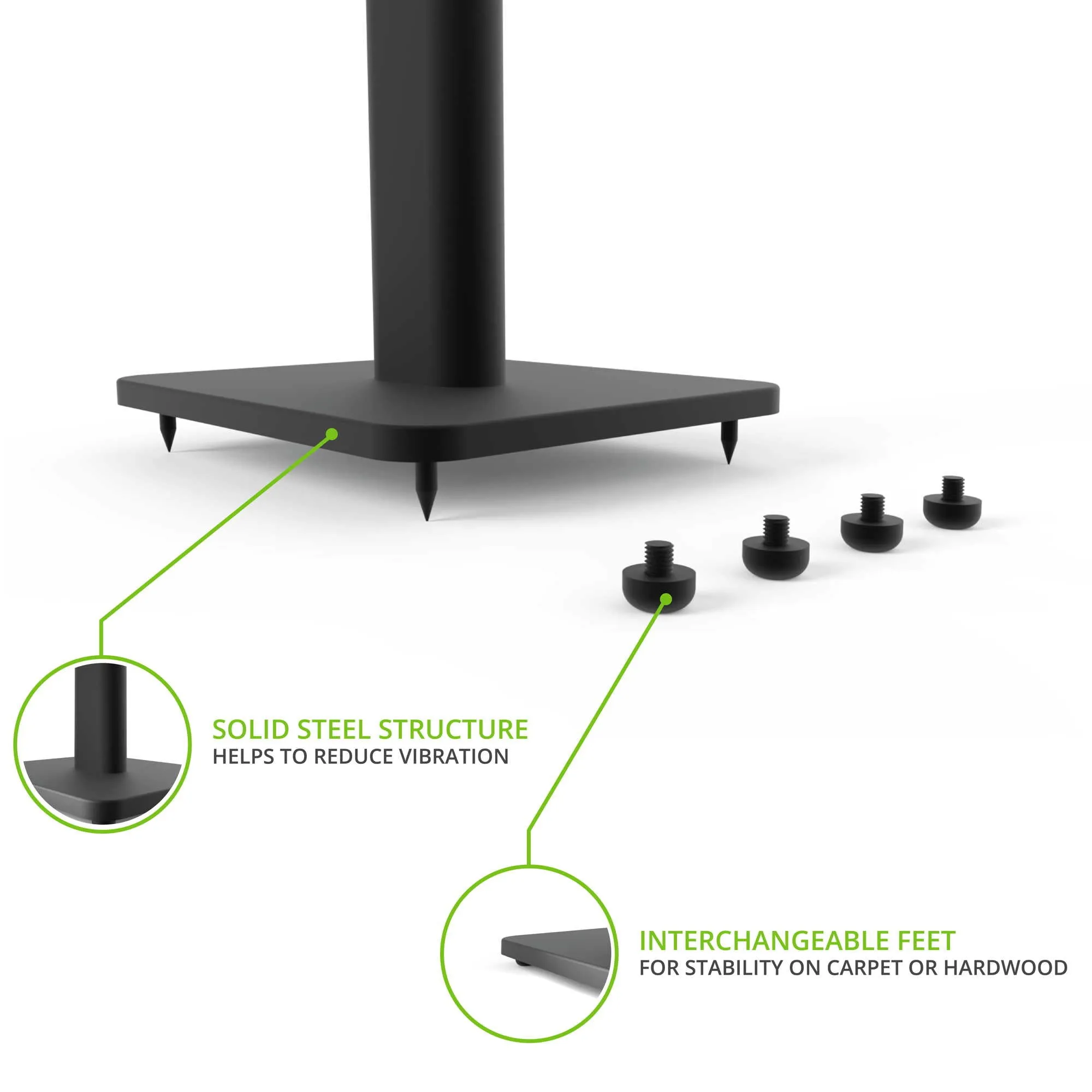 Kanto SP32 Speaker Stands Black