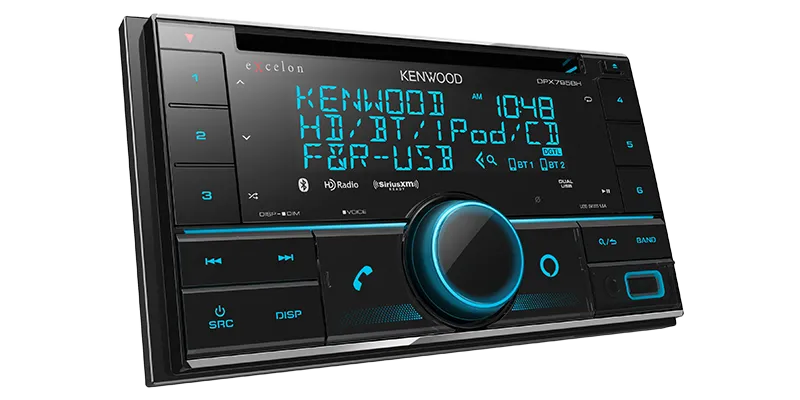 Kenwood DPX795BH Excelon 2-Din CD Receiver With Bluetooth & HD Radio