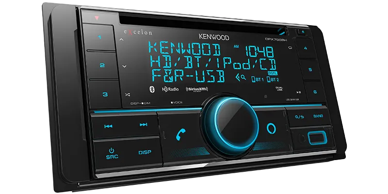 Kenwood DPX795BH Excelon 2-Din CD Receiver With Bluetooth & HD Radio