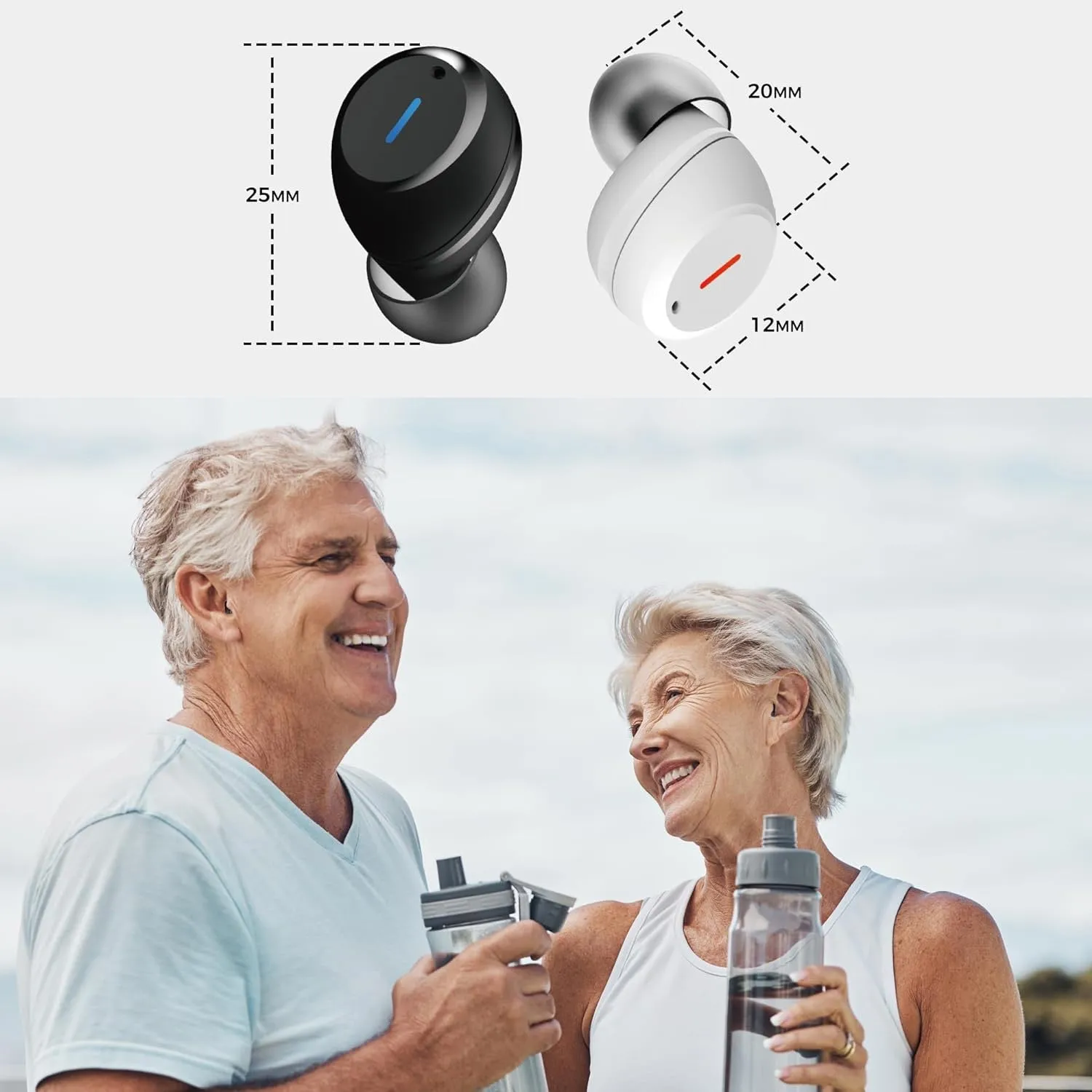 LINNER Venus High-Fidelity OTC Hearing Aids - Crystal-Clear Sound, Comfortable Fit, and Smart Controls with Wireless Mic for TV Watching