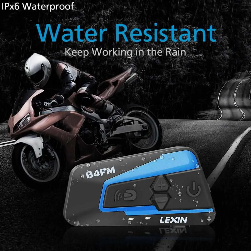 LX B4FM Motorcycle Bluetooth Helmet Headsets Intercom