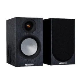 Monitor Audio Silver 50 Bookshelf Speakers Pair 7G Black Oak