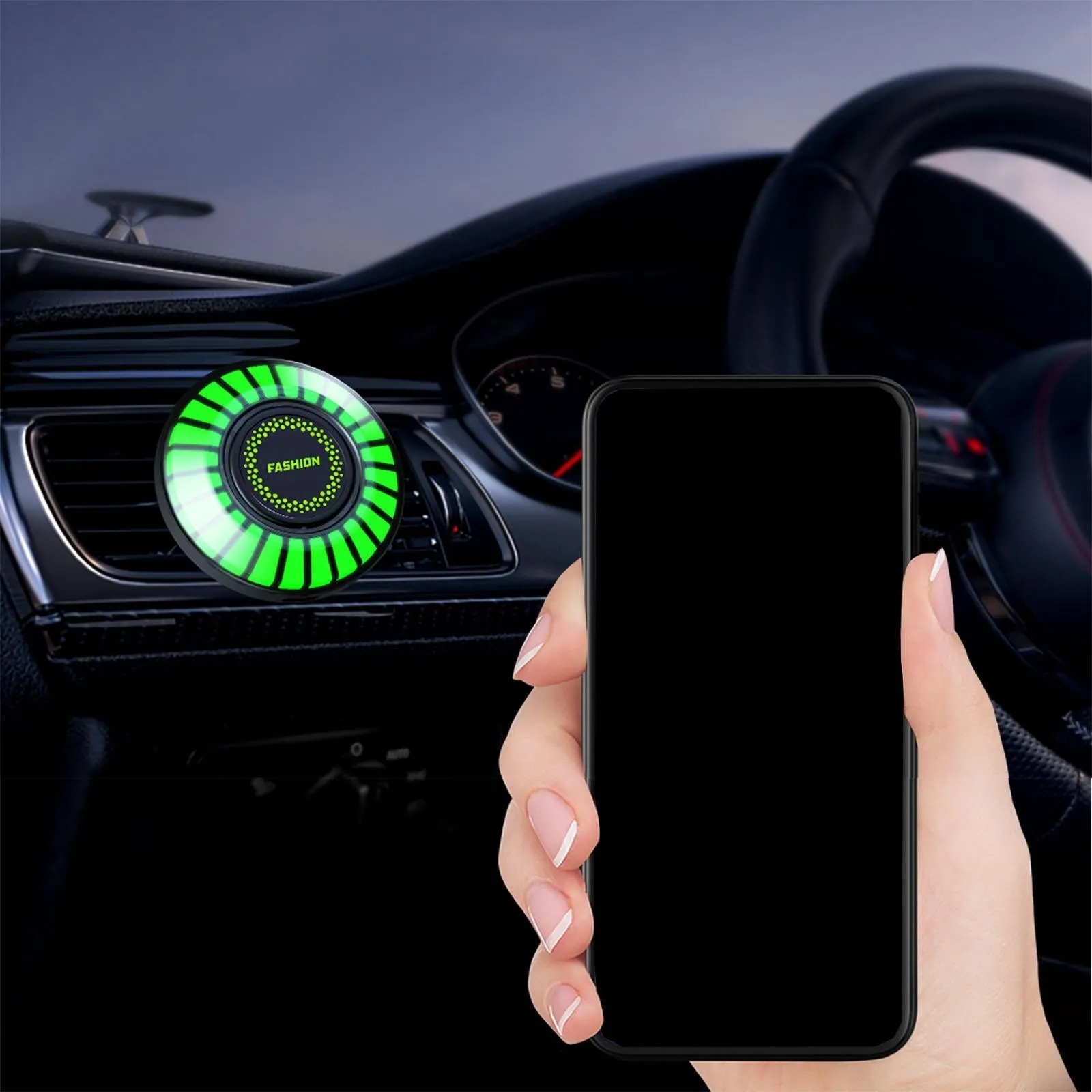 Multicolor Car Fragrance LED Rhythm Light