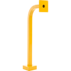 PEDESTAL PRO 36-APD-YEL 36" Safety Yellow Gooseneck with 6x6 Face Plate