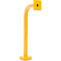 PEDESTAL PRO 36-APD-YEL 36" Safety Yellow Gooseneck with 6x6 Face Plate