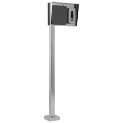 PEDESTAL PRO 72-3-12-SS 72" Heavy Duty Stainless Pedestal for Semi Trucks