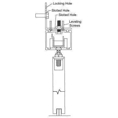 Pemko H1100A-SW/8 Side Wall Mounted Track System 96" Inch