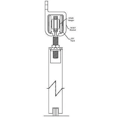 Pemko H600S-SW/6 Side Wall Mount Track System 72" Inch