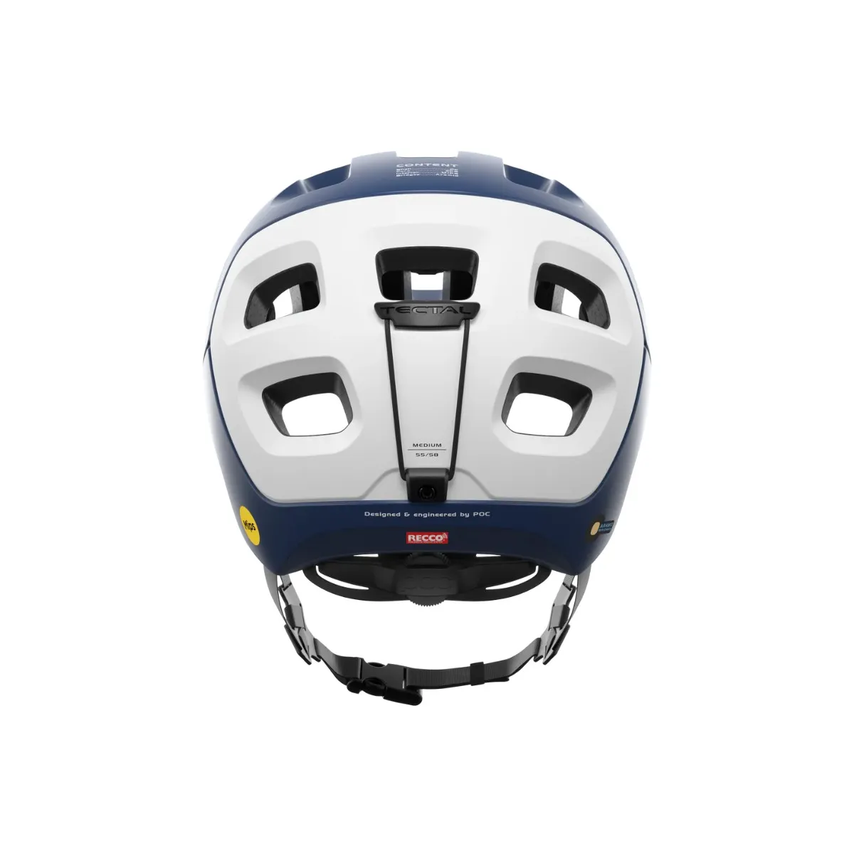 POC Tectal Race MIPS Helmet Navy Blue Matte White