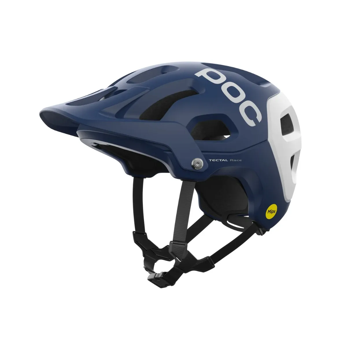 POC Tectal Race MIPS Helmet Navy Blue Matte White