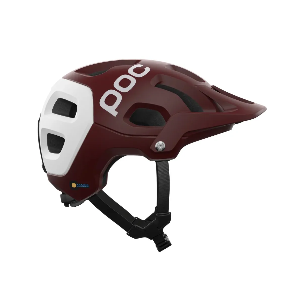 POC Tectal Race MIPS Maroon Matte White Helmet