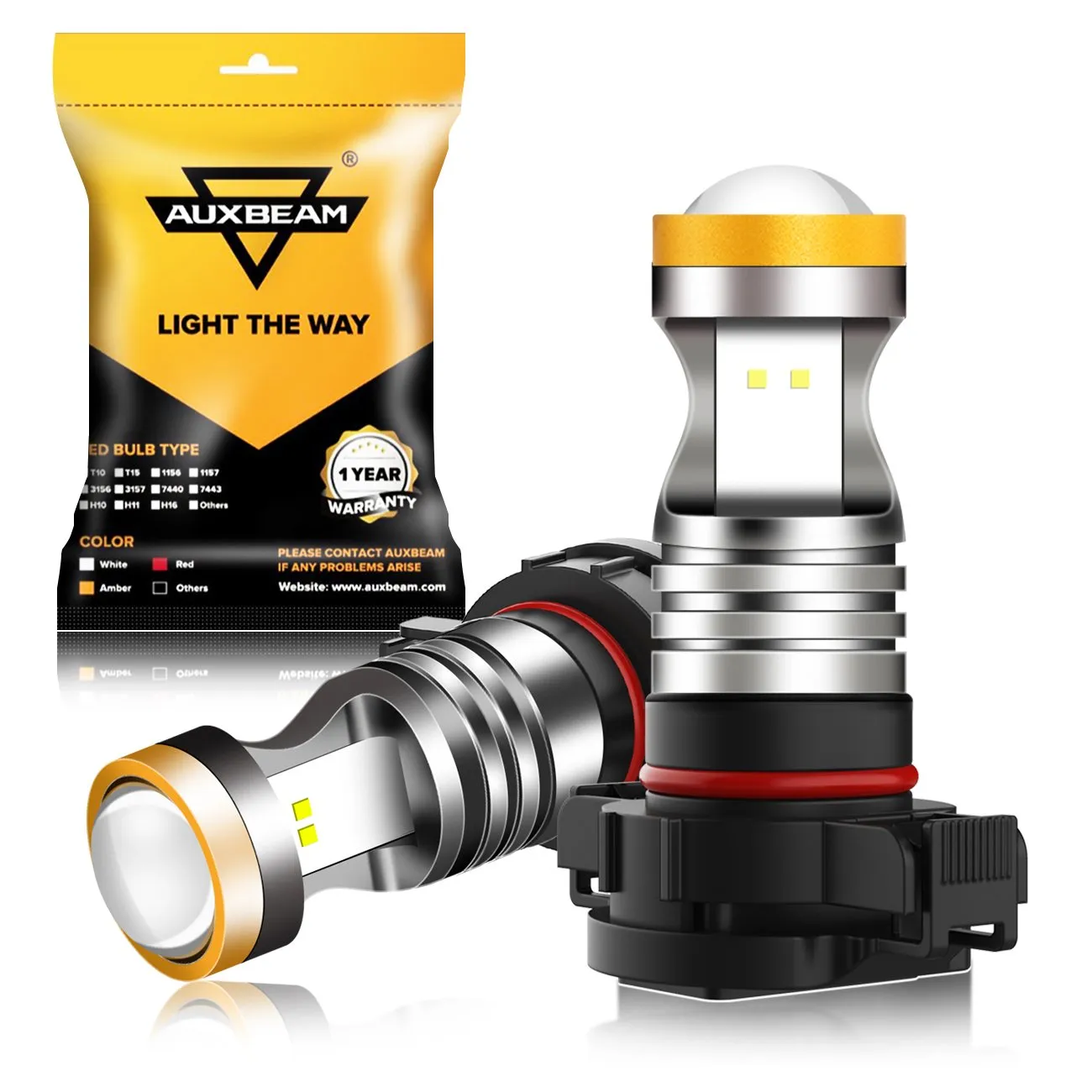 Q10 Series High beam/Low beam/Fog light Combo Led Light bulbs Fanless&Wireless 1:1 Halogen Size 6500K