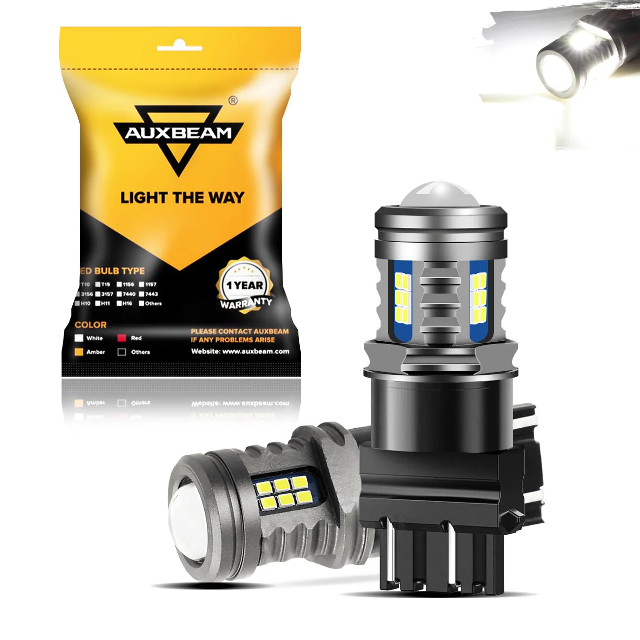 Q10 Series High beam/Low beam/Fog light Combo Led Light bulbs Fanless&Wireless 1:1 Halogen Size 6500K