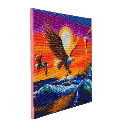 "Sunset Eagles" Crystal Art Kit 40x50cm