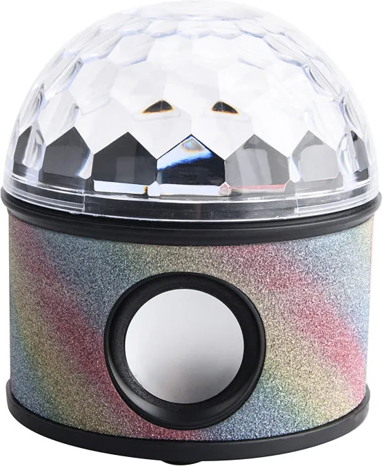 Rainbow Glitter Fun Light Stereo Speaker