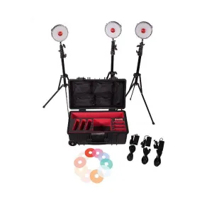 Rotolight NEO 2 LED Three Light Kit Including Stands & Hard Case