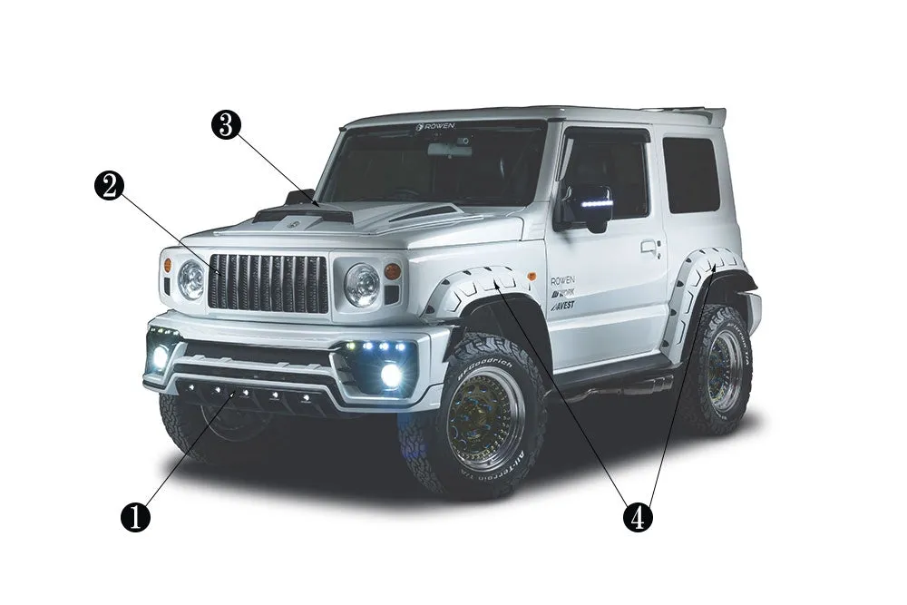 ROWEN Aero Body Kit for Suzuki Jimny Sierra 2018 